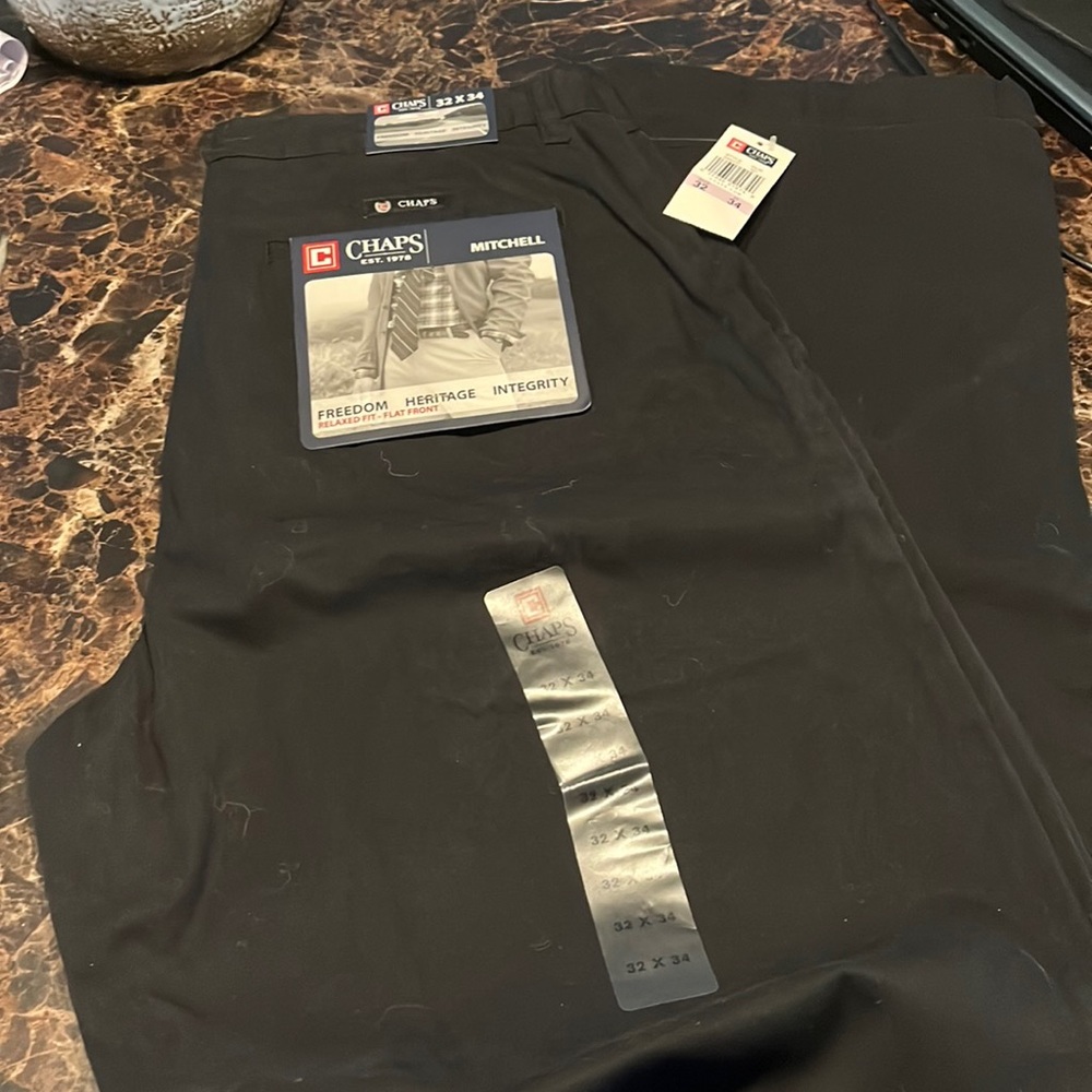 Mens Chaps black pants